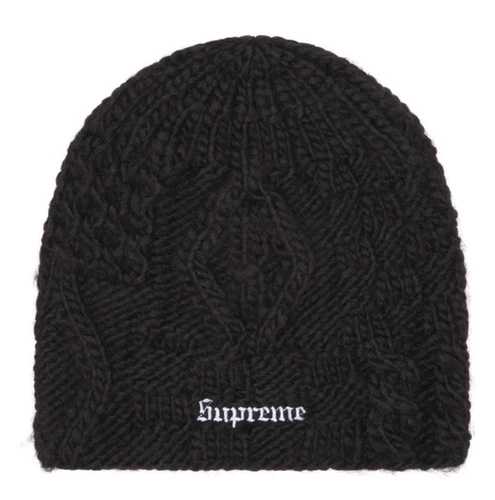 Bonnet tricot Supreme Block noir neuf commande confirmée