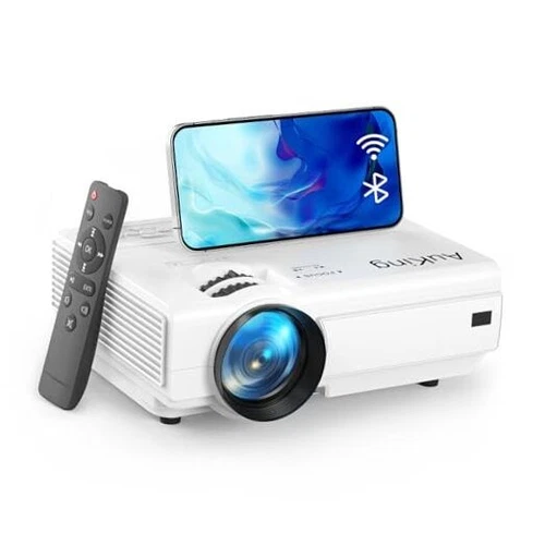  Projector with Wifi and Bluetooth, 2025 Upgraded Full HD 1080P Mini 