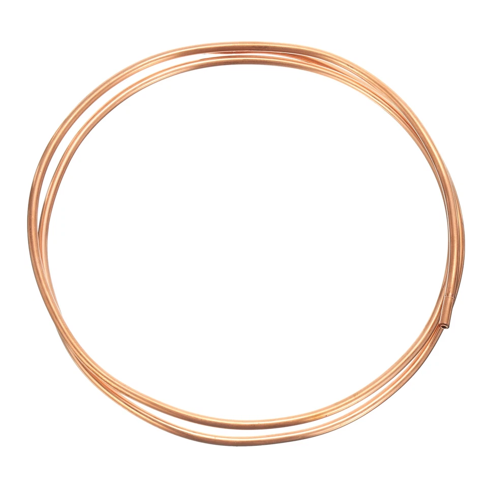 UXCELL Copper Tube 1/8" OD x 3Ft 1/64" T Refrigeration Flexible Pipe Seamless Hollow