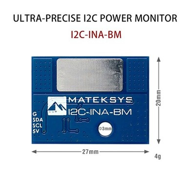 Für RC FPV Drohne Teil MATEK Mateksys I2C-INA-BM ULTRA-PRECISE I2C POWER MONITOR