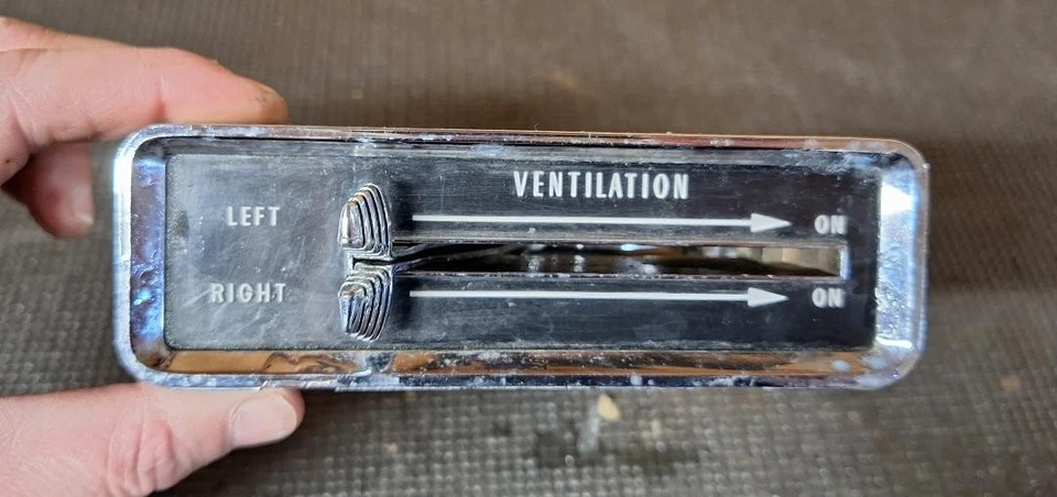 1959 1960 Cadillac Ventilation Left Right Control Assembly SHIPS WORLDWIDE - Image 2 of 4