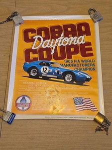 SHELBY COBRA DAYTONA COUPE POSTER SAAC SHELBY AMERICAN AUTOMOBILE CLUB CARROLL