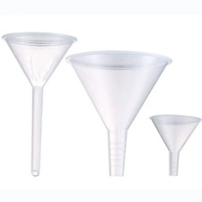 Clear Plastic Funnel Kitchen Garage Car Oil Water fuel Spout Liquid 