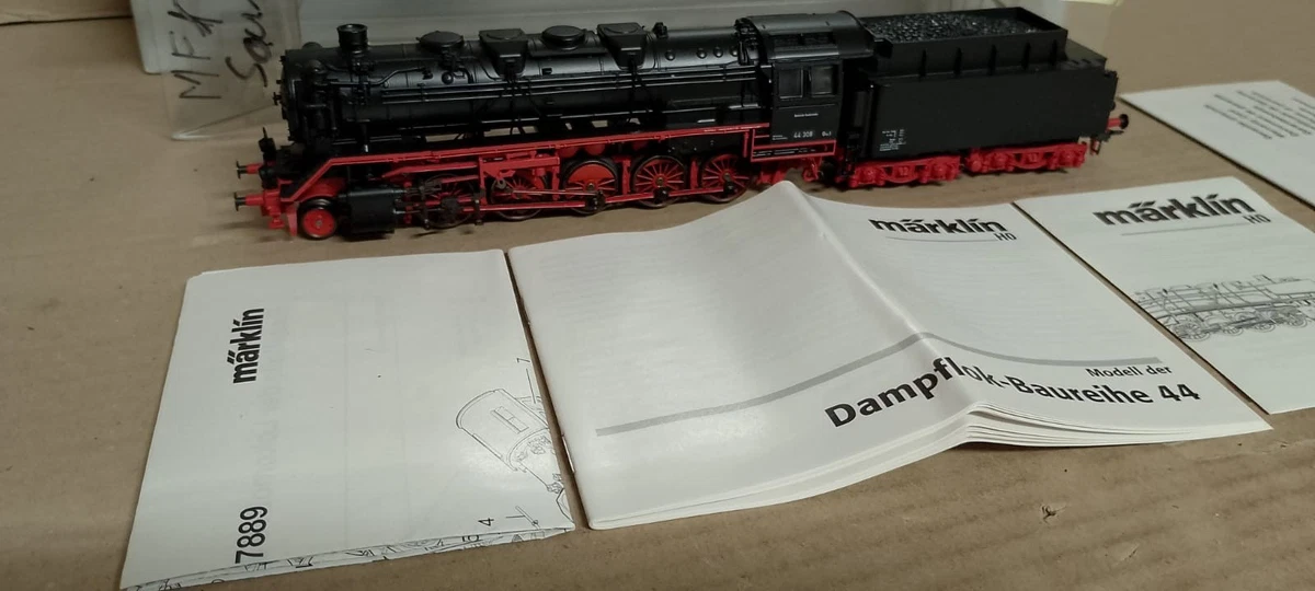 Märklin 37884 Dampflok BR 44 308 DB Epoche 3, MFX Sound TELEX OVP 24 XXL Fotos