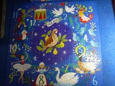 500 Piece Puzzle galison Twelve days Christmas Wreath Complete