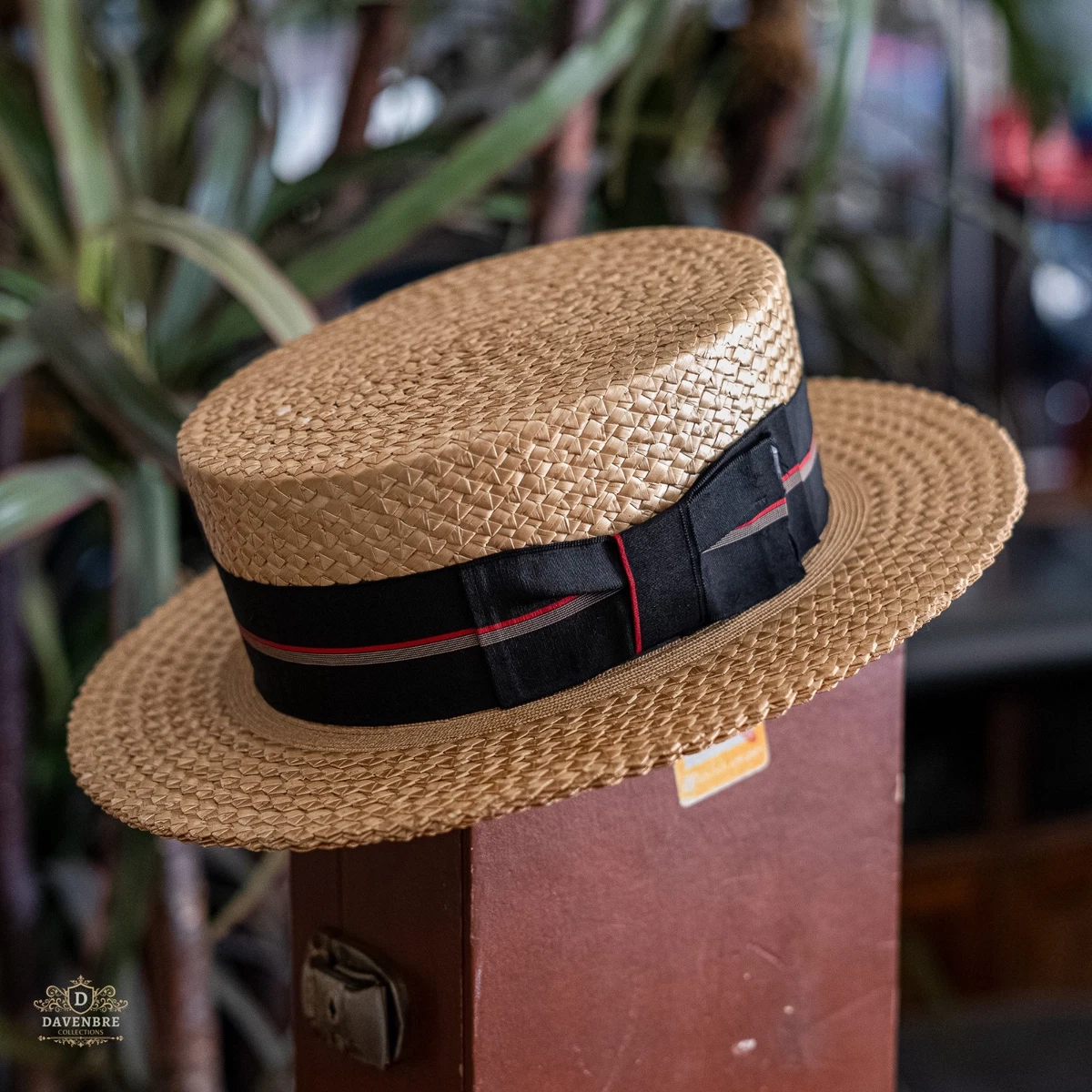 Men's Straw 1930s Decade Vintage Hats for sale | eBay