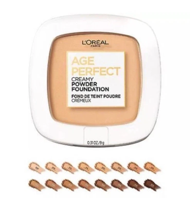 Loreal Age Perfect Creamy Powder Foundation 330 Golden Bun New Sealed Lot Of 2 - Image 4 of 4