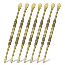 7pcs Wax Carving Tool 4.75" Stainless Steel Sculpture Tools, Green Gold