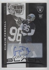 2019 Panini Black Rookies Auto /75 Clelin Ferrell #63 Auto 3l1