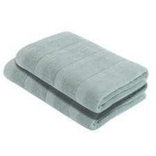 Luxury 100 Turkish Cotton Bath Towels, Quick-Dry 2-Pack Vetro Design 30x55 in