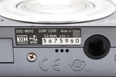 Sony Cyber-shot DSC-W810 Silver Tested Compact Digital Camera