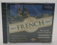 Learn French Now Transparent Language Learning 1 CD Rom Speak Listen Brand New