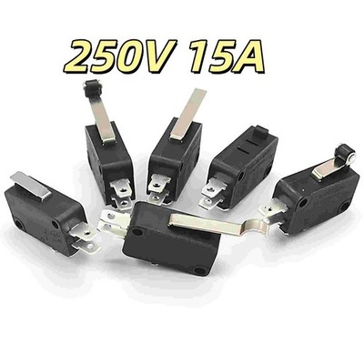 Mikroschalter 250V 15A Micro-Schalter-Taster Microswitch Endschalter Grenztaster