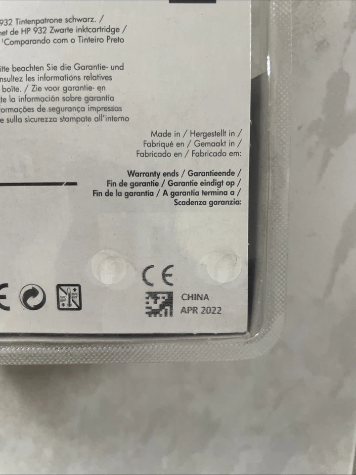 HP 932XL Cartouche d'Encre Noire CN053AE pour HP OfficeJet ORIGINAL & NEUF 04/22 - Photo 3/3