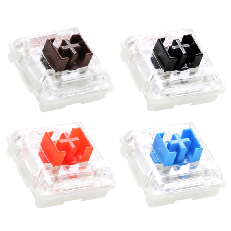 OUTEMU OTM Low Profile Mechanical Keyboard Switches Black Red Blue Brown 3-Pin
