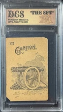 1893 Civil War Parlor Game “The Spy” DCS Authentic, Set Break!  Cannon