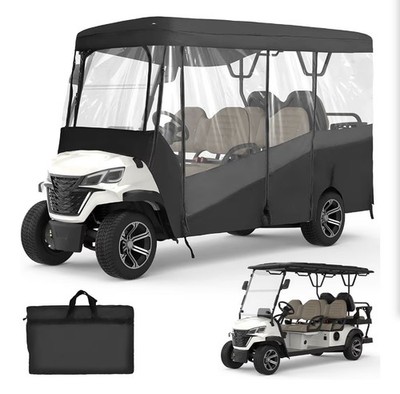 6 Passenger Golf Cart Enclosure Universal Rain Cover for EZGO Club CAR Yamaha