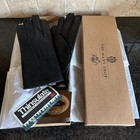 NEW VTG Men's Fownes Black Geniune Fine Leather Gloves Size Large Handcrafted 3M — photo 2