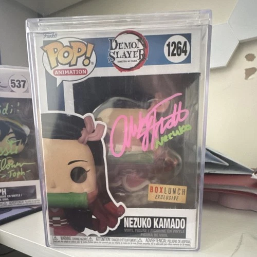 Funko Pop! Vinyl Demon Slayer Nezuko Kamado #1264 BoxLunch Exclusive Autographed