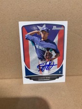 Edwin Diaz Auto 2013 Bowman Hometown Flag BP29  Los Angeles Dodgers Close