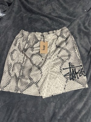 Stussy Mesh Shorts Snakeskin Bone Small | eBay
