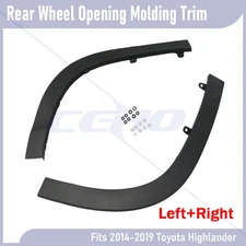 Wheel Opening Molding Rear Left Right Side For 2014-2019 Toyota Highlander