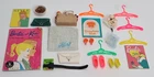 1960s Vintage Barbie Doll Accessories Lot - Shoes, Purses, Hangers, Magazines