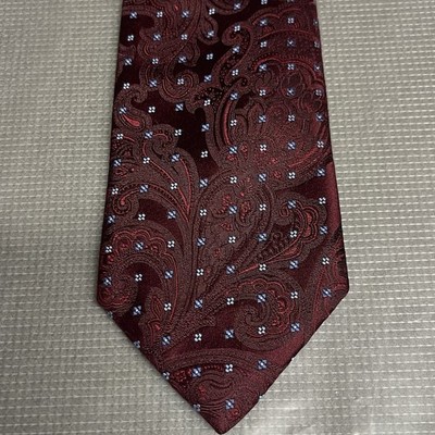 Canali Silk Tie Necktie Luxury Suit Accessories Italy Geometric Classic W3.5 L59