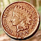 1897 Indian Head Cent Actual Coin Shown - 26