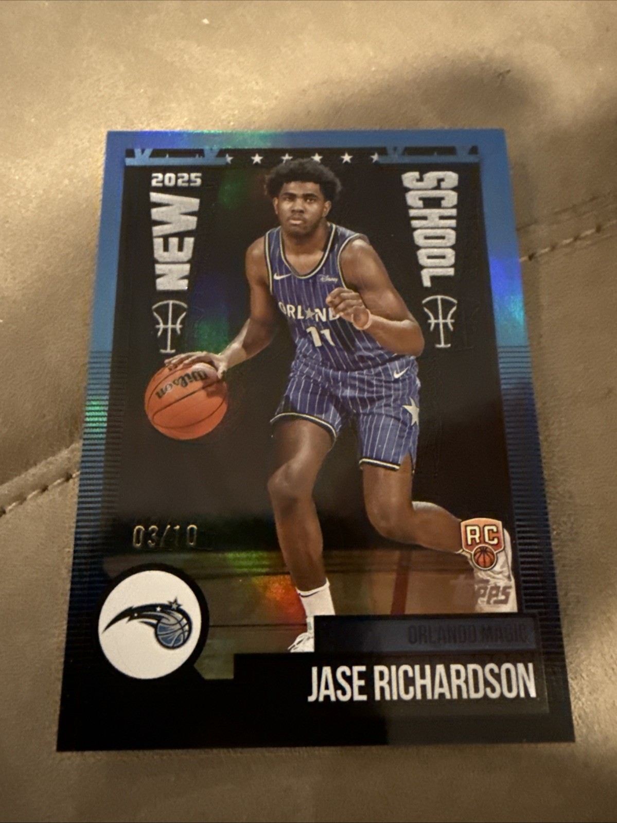2025-26 Topps JASE RICHARDSON New School Rookie Black Rainbow /10 MAGIC