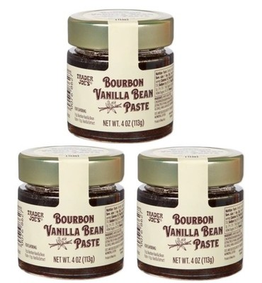 3 Pack Trader Joe s Bourbon Vanilla Bean Paste 4oz Exp 8/22-9/12/28