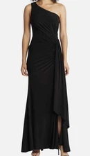 Vince Camuto Black Maxi Evening Gown Dress Size 6 NWT $198 Formal Prom Gala Chic