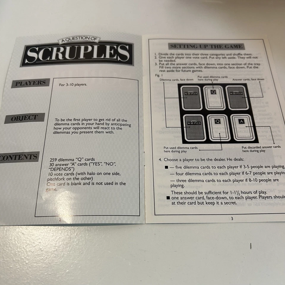 Vintage A Question of Scruples Board Game 1983 Complete Adult Party Game - Image 3 of 4
