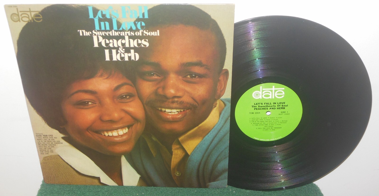 PEACHES & HERB THE SWEETHEARTS OF SOUL LET'S FALL IN LOVE USED