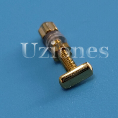 4.0*2.0mm Curved Rectangle Replace For Car tier Eyeglasses Screw+Bolt Set Gold