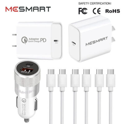 For Apple iPhone 15 Pro Max Plus Fast PD USB C Power Car Wall Charger Cable Lot