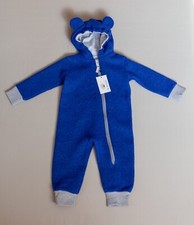 Neu Overall Schurwolle Wollfleece Gr.80 (bis 86)