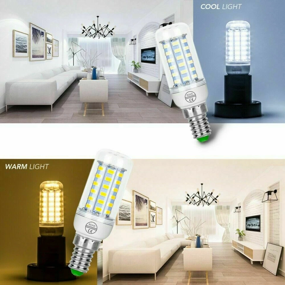 LED Corn Light Bulbs E12 E14 E27 G9 B22 7W - 25W Lamp Cool Warm Neutral White -K - Image 4 of 4