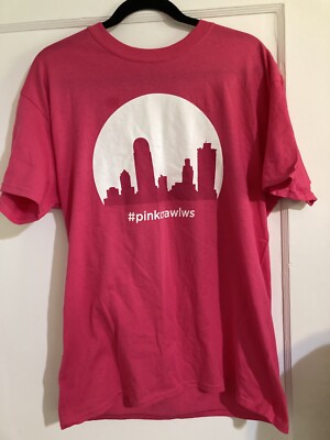 Susan  Komen Vintage  Breast Cancer Shirt Paint The Town Pink Size L Never Worn