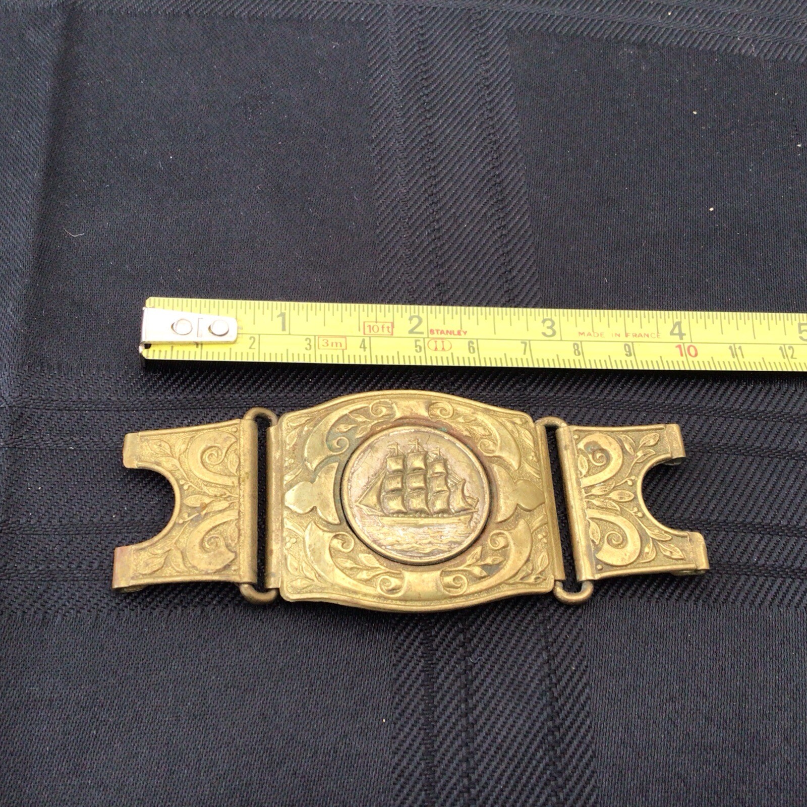 Vintage/Antique English Maritime 'Martin' Brass Belt Buckle eBay
