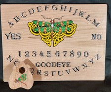 OOAK Handmade Spirit Talking Ouija Board with Planchette 'Dragonfly' #51