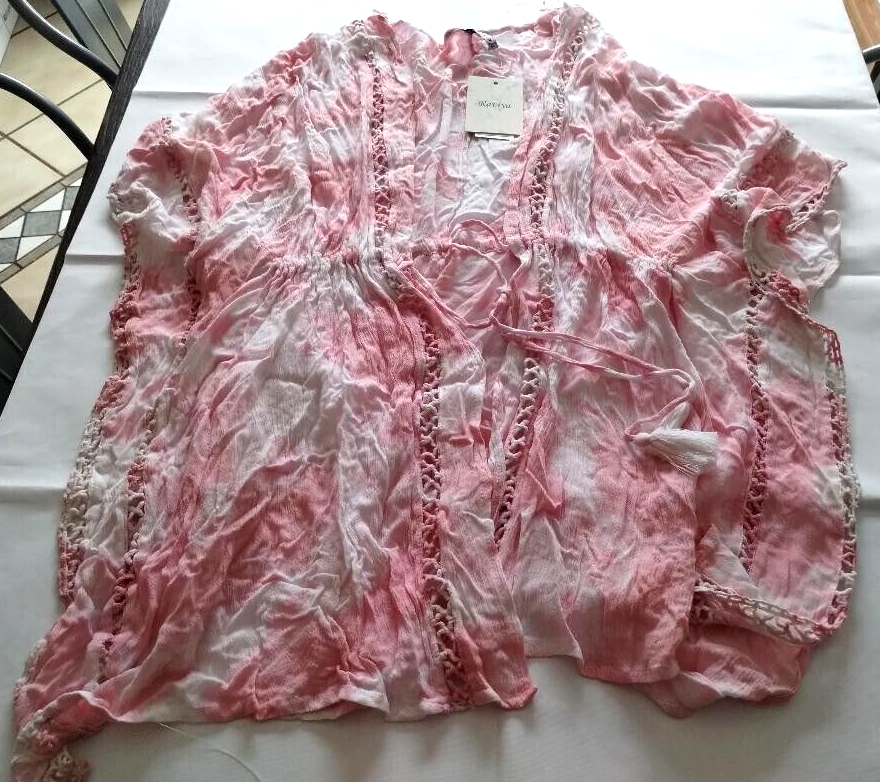 Pink Raviya Raviya Pink Beach Cover Up Size Medium | eBay