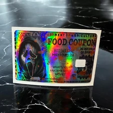 Halloween Credit Card Sticker Vinyl Skins Holographic Decal