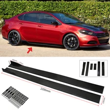 86.6'' Side Skirts Rocker Panel Lip Splitter For Dodge Dart Scat Package 2014