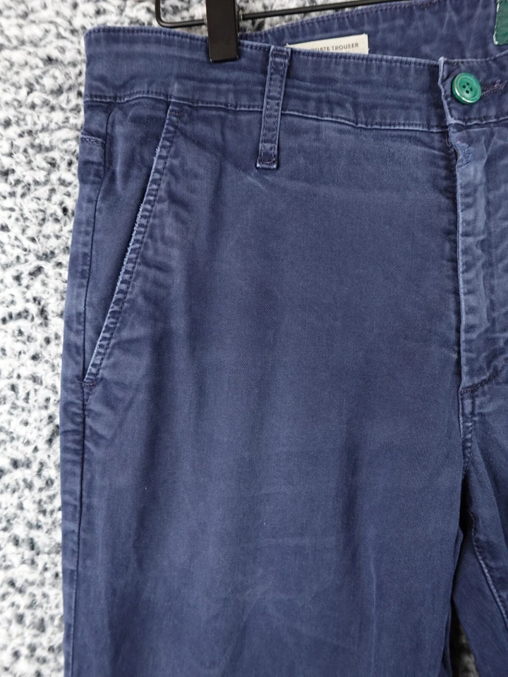 Pantalones AG Adriano Goldschmied Hombres Azul Medianoche El Graduado Logo de Pierna a Medida 31 Foto 2 de 4