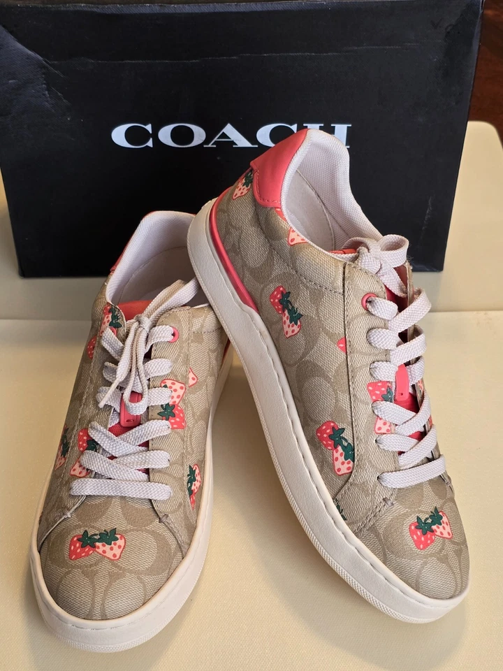 Zapatilla deportiva Coach Clip Berry Low Top Spiced Coral talla 8B para mujer EE. UU. Foto 2 de 4