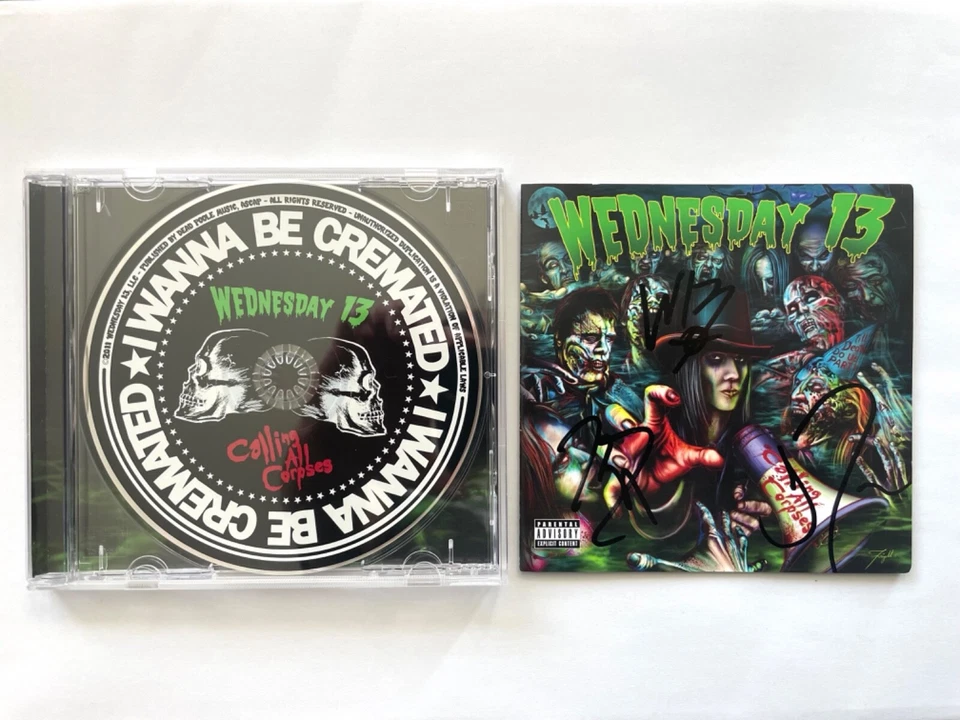 Wednesday 13 - Calling All Corpses *SIGNED* CD - Murderdolls/Rob Zombie/Lordi - Image 4 of 4