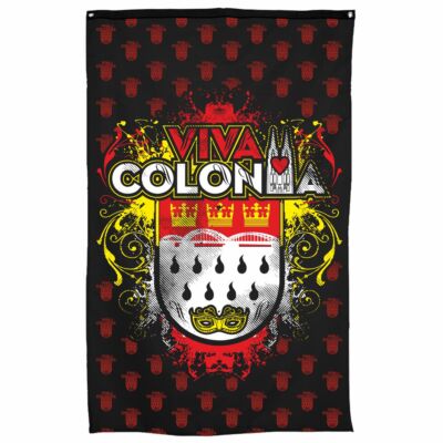 Fahne Flagge Viva Colonia 90 x 150 cm köln kölle kölsche kölner motiv jecken