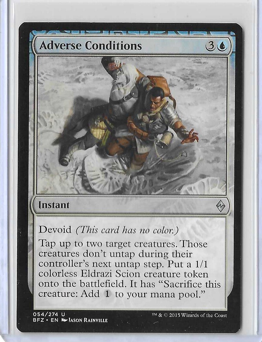 MTG Adverse Conditions Battle for Zendikar (BFZ) Uncommon Card #054/274 Unplayed MTG Adverse Conditions Battle for Zendikar (BFZ) Uncommon Card #054/274 Unplayed