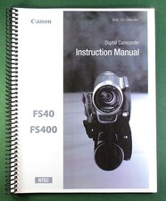 Canon FS40 / FS400 Instruction Manual: 133 Pages  Protective Covers